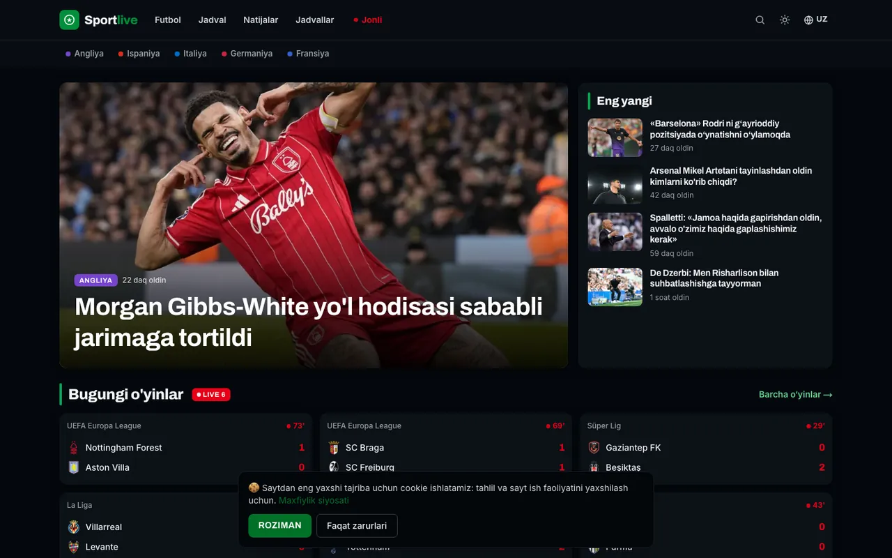 Sportlive.uz — Спортивное медиа